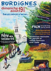 Burdignes affiche fte de la solidarit 2012